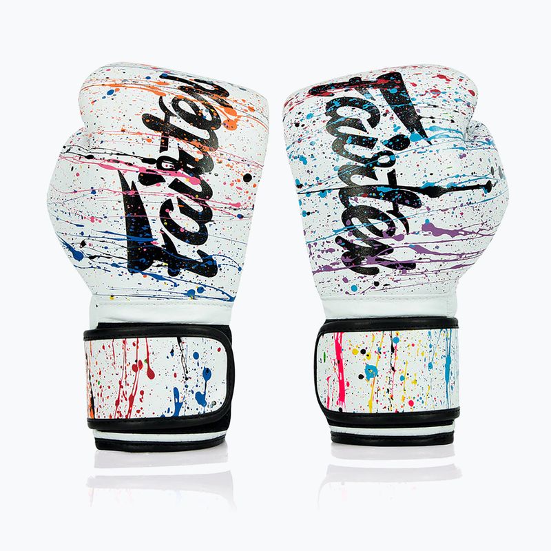 Rękawice boskerskie Fairtex Microfiber Art Collections Painter white