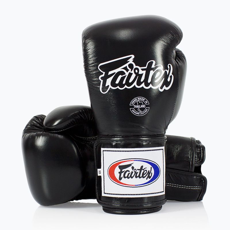 Fairtex Super Sparring bokszkesztyű - Locked Thumb fekete 4