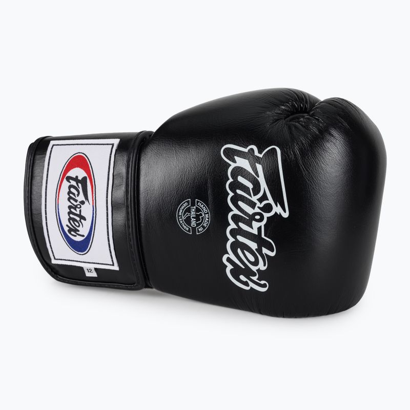 Fairtex Super Sparring bokszkesztyű - Locked Thumb fekete 5
