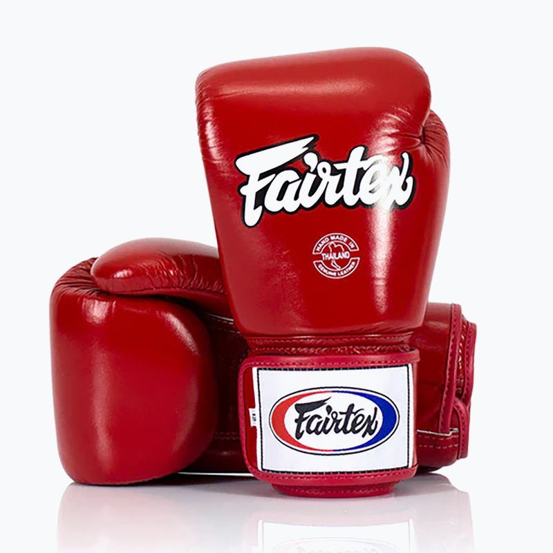 Fairtex Super Sparring bokszkesztyű - Locked Thumb piros 2
