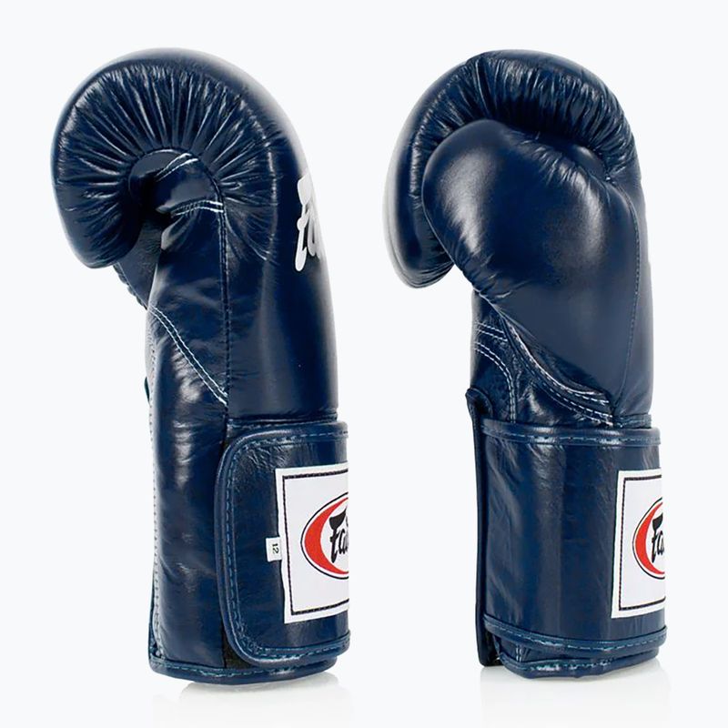 Fairtex Super Sparring bokszkesztyű - Locked Thumb kék 3
