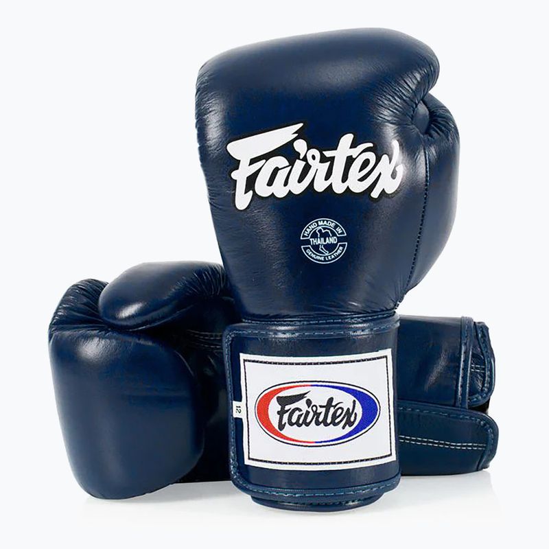 Fairtex Super Sparring bokszkesztyű - Locked Thumb kék 4