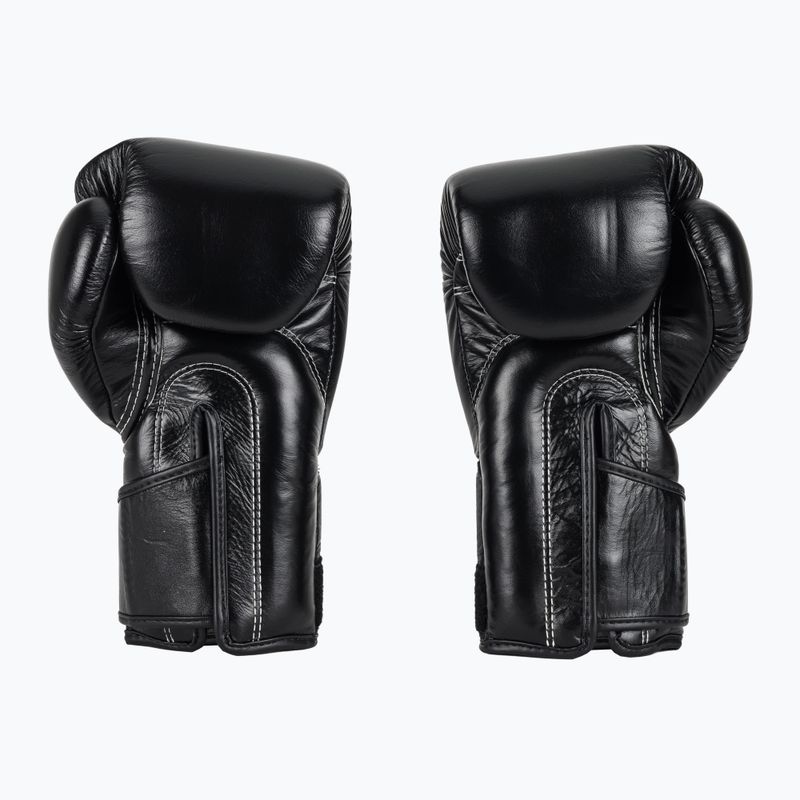 Fairtex stílusos szögletes sparring boxkesztyű - Locked Thumb fekete 3