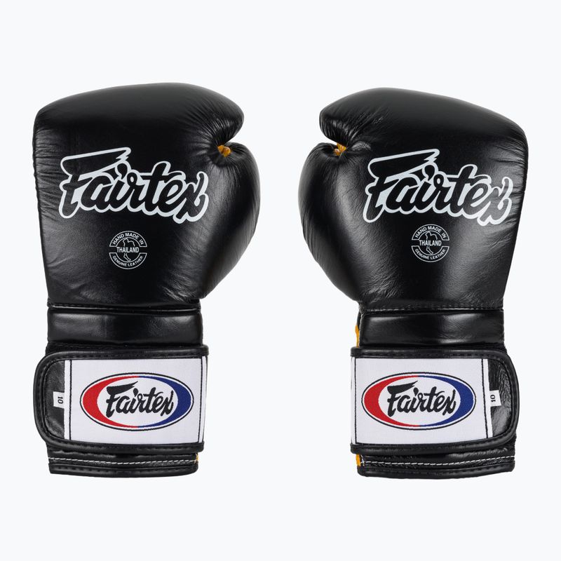 Boxkesztyű Fairtex Heavy Hitter's Mexican Style black/yellow 2