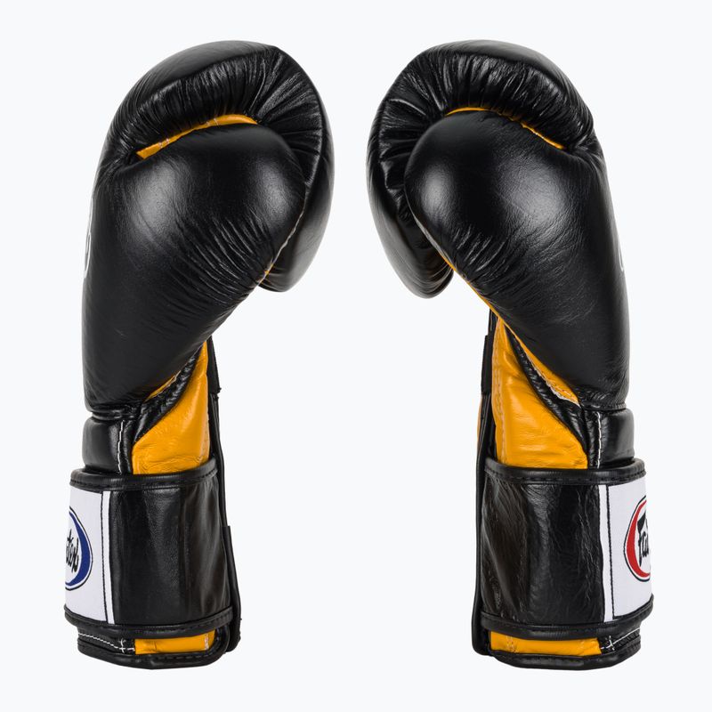 Boxkesztyű Fairtex Heavy Hitter's Mexican Style black/yellow 4