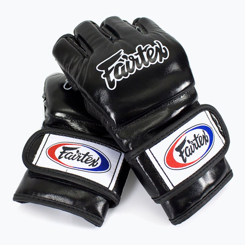 Fairtex "Open Thumb Loop" MMA kesztyű fekete 2