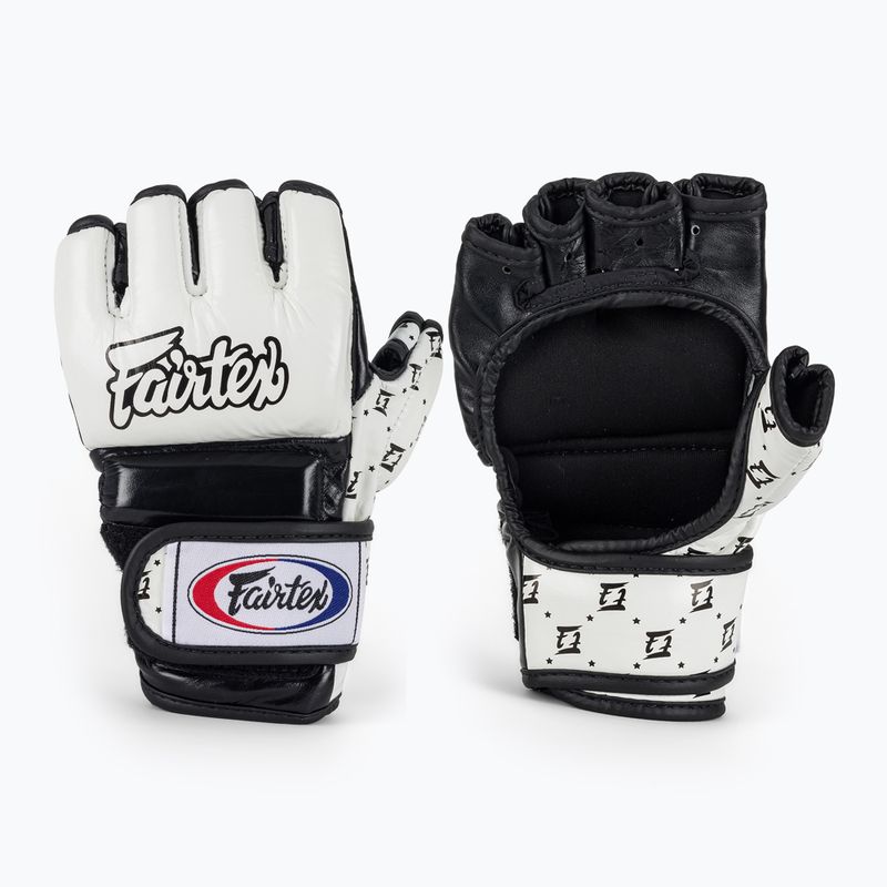 Fairtex Super Sparring grappling kesztyű fehér/fekete
