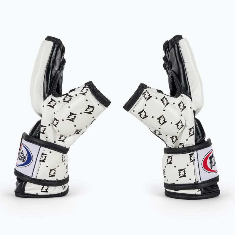 Fairtex Super Sparring grappling kesztyű fehér/fekete 4