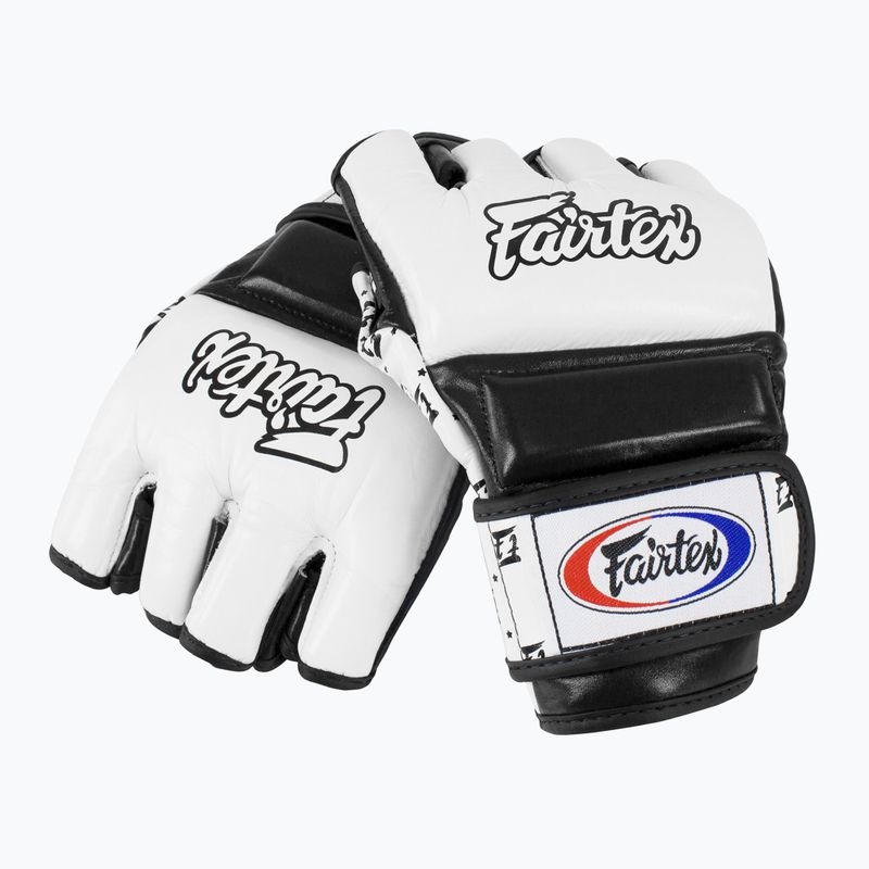 Fairtex Super Sparring grappling kesztyű fehér/fekete 4