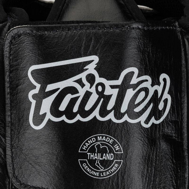 Box fejvédő Fairtex Diagonal Vision Sparring Headguard - Full Head Coverage black/red 5