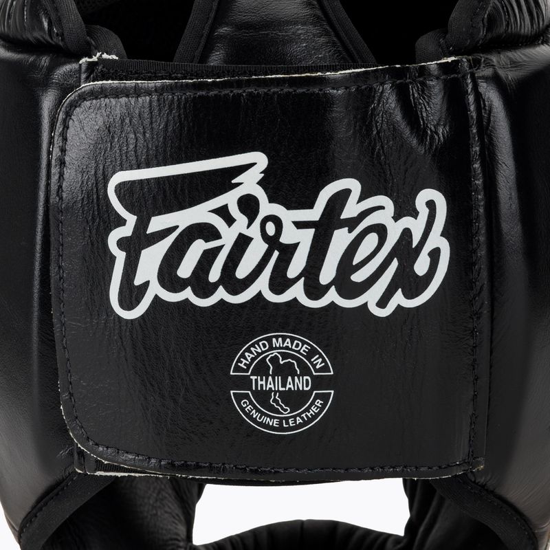Box fejvédő Fairtex Diagonal Vision Sparring Headguard - Full Head Coverage black/yellow 5