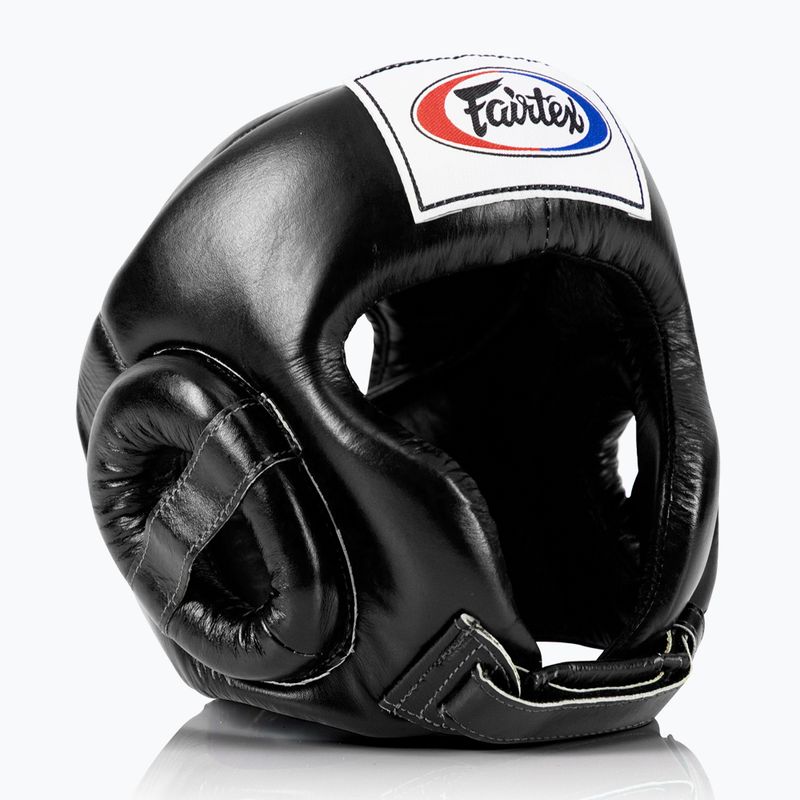 Fairtex Muay Thai verseny boksz sisak fekete 2