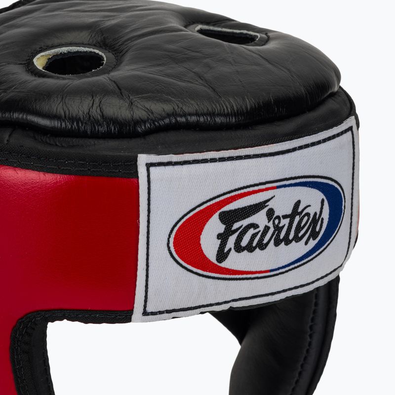 Sisak ochronny Fairtex Muay Thai & Kickboxing Competition red 4