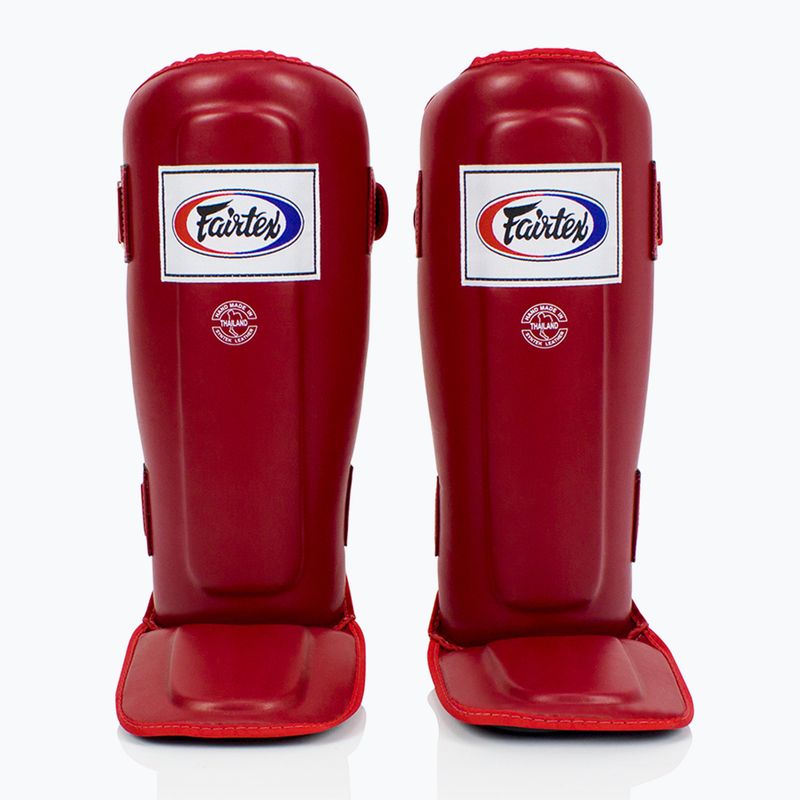 Fairtex In-Step dupla párnázott sípcsontvédő piros