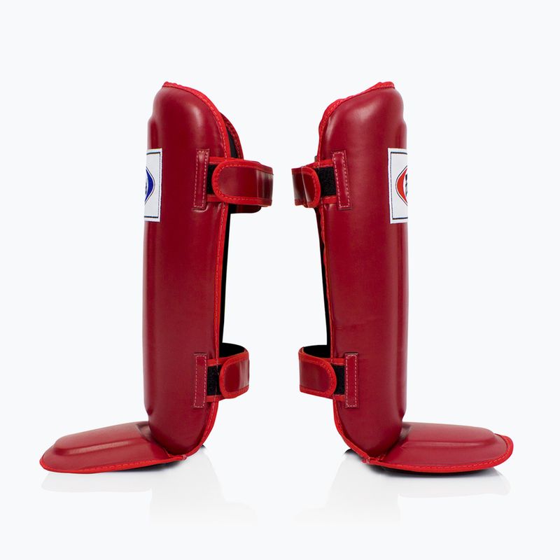 Fairtex In-Step dupla párnázott sípcsontvédő piros 3