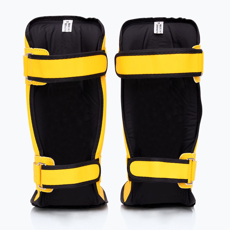 Fairtex In-Step dupla párnázott sípcsontvédő sárga 2