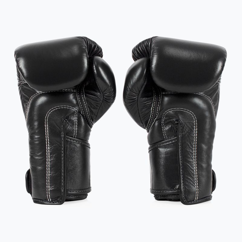 Fairtex stílusos szögletes sparring boxkesztyű - Locked Thumb fekete 2