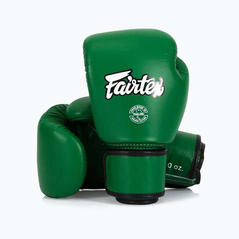 Boxkesztyű Fairtex Real Leather Boxing green 4