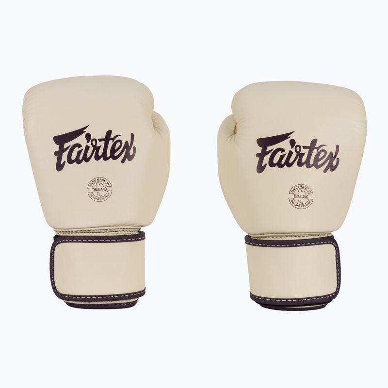 Boxkesztyű Fairtex Real Leather Boxing khaki 2