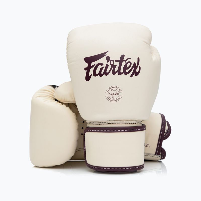 Boxkesztyű Fairtex Real Leather Boxing khaki 4