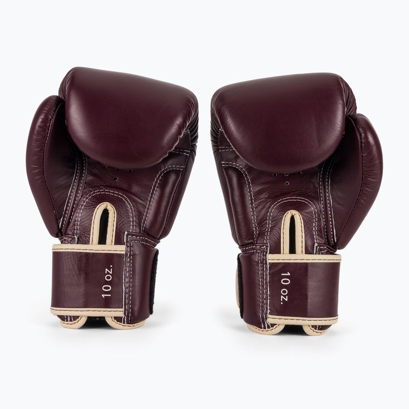 Boxkesztyű Fairtex Real Leather Boxing maroon 3