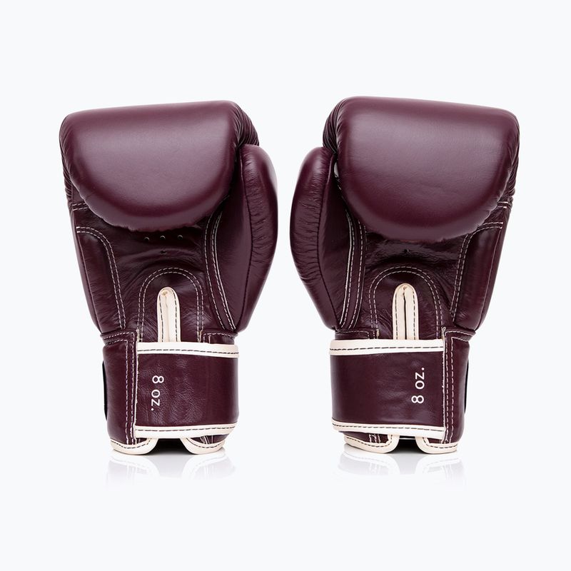 Boxkesztyű Fairtex Real Leather Boxing maroon 2
