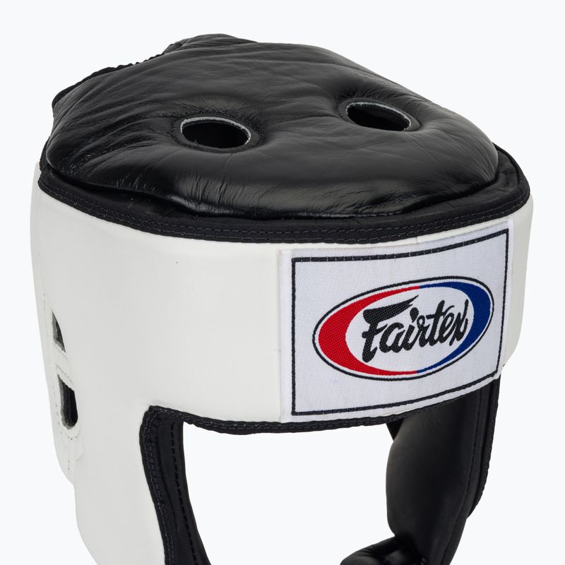 Fairtex Muay Thai & Kickboxing Competition fehér bokszsisak 4