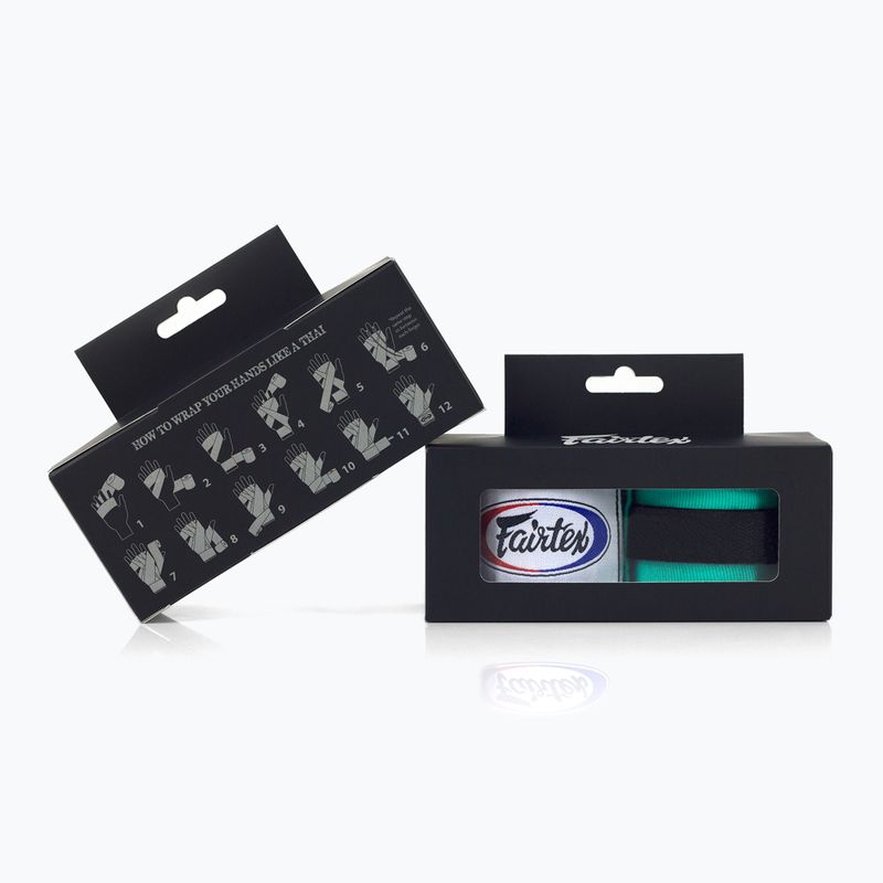 Fairtex Handwraps boxing kötszer 300 cm menta 3
