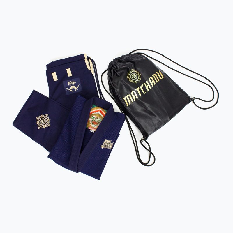 GI a brazil jiu-jitsu Fairtex 'Matchanu' tengerészkékhez 4