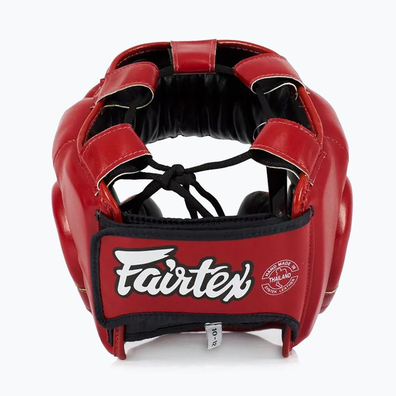 Box fejvédő dziecięcy Fairtex Headguard for Kids red 3