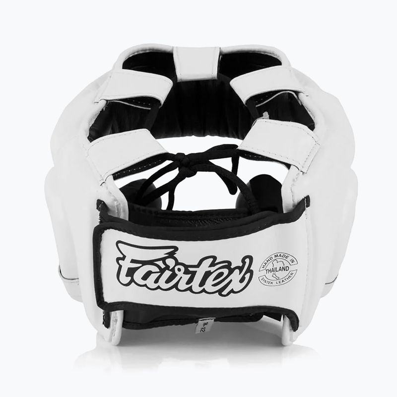 Box fejvédő dziecięcy Fairtex Headguard for Kids white 3