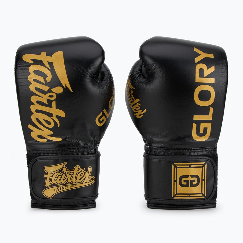 Boxkesztyű Fairtex Glory Competition Lace Velcro black 2