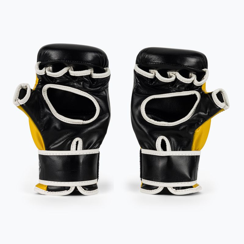Fairtex Super Sparring Grappling kesztyű fekete/sárga 3