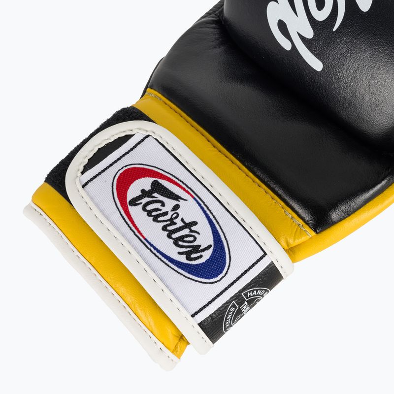 Fairtex Super Sparring Grappling kesztyű fekete/sárga 6