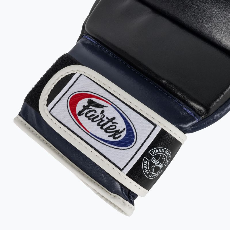 Fairtex Super Sparring Grappling kesztyű fekete/kék 6