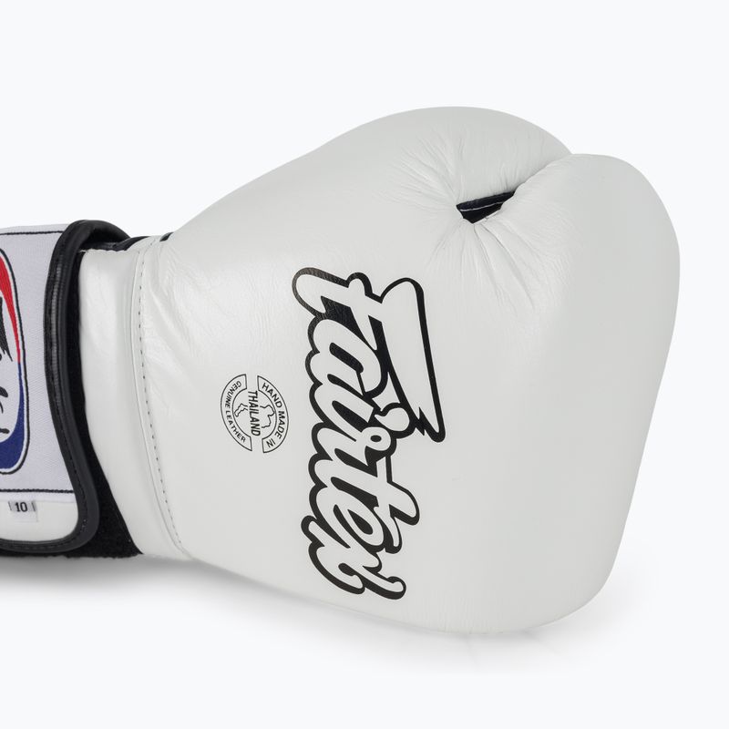 Boxkesztyű Fairtex Heavy Hitter's Mexican Style white/blue 5