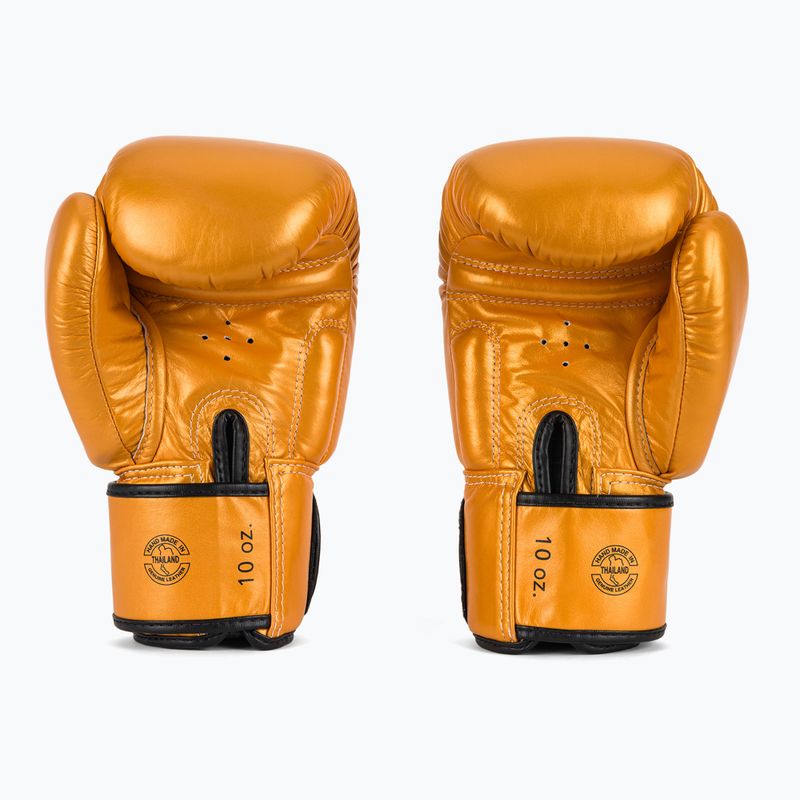 Boxkesztyű Fairtex Deluxe Tight-Fit gold 3
