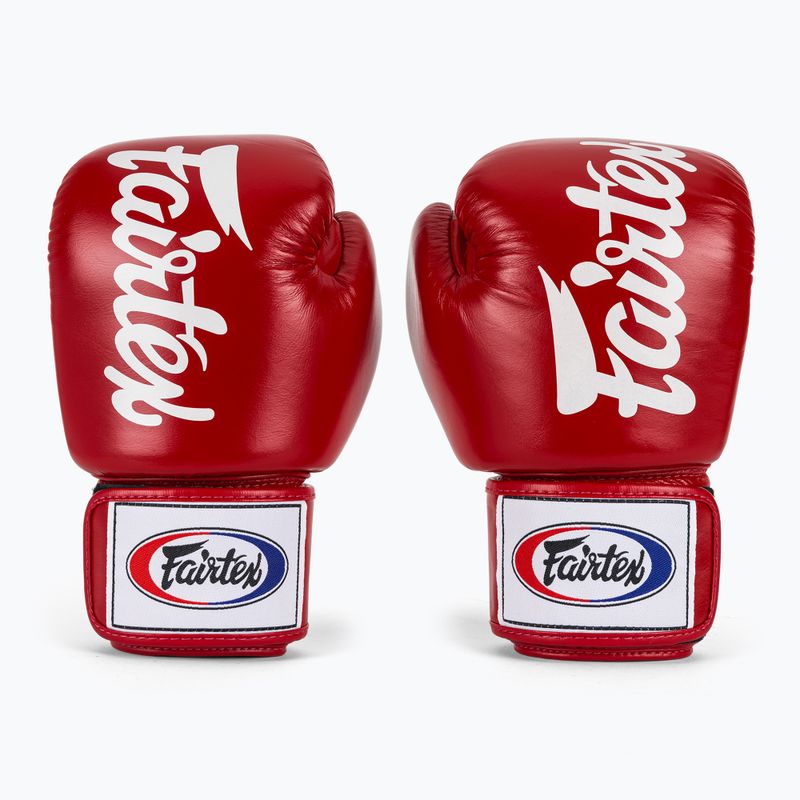 Boxkesztyű Fairtex Deluxe Tight-Fit red 2