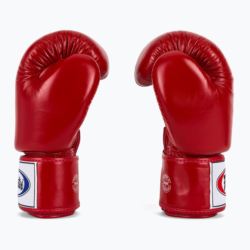 Boxkesztyű Fairtex Deluxe Tight-Fit red 4