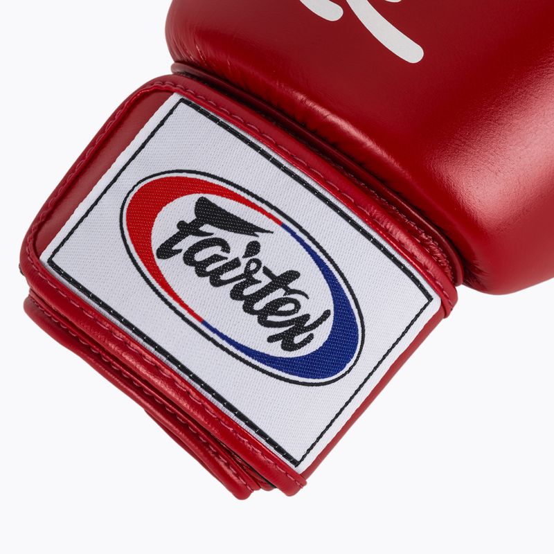 Boxkesztyű Fairtex Deluxe Tight-Fit red 6