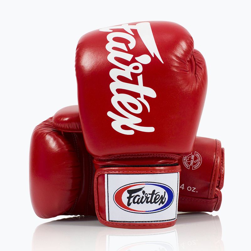 Boxkesztyű Fairtex Deluxe Tight-Fit red 4