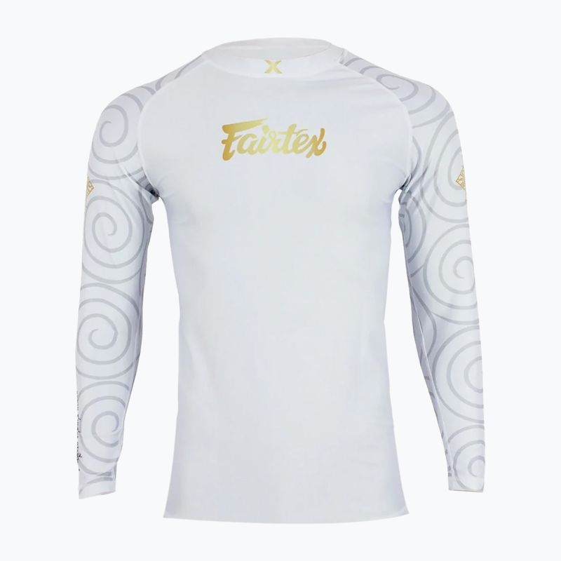 Férfi hosszú ujjú rashguard Fairtex Hanuman Pro white