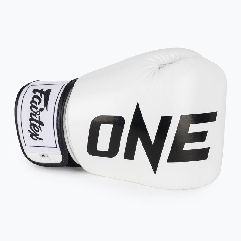 Boxkesztyű Fairtex ONE X Fairtex Boxing white 5