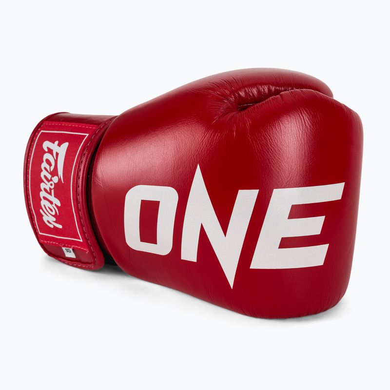 Boxkesztyű Fairtex ONE X Fairtex Boxing red 5