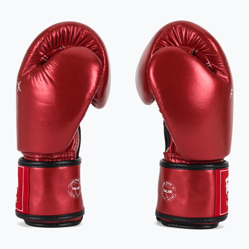 Boxkesztyű Fairtex Metallic Boxing red 4