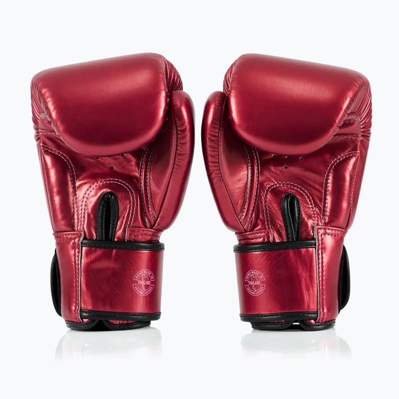 Boxkesztyű Fairtex Metallic Boxing red 2