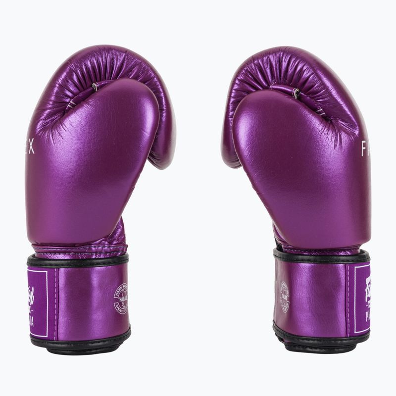 Boxkesztyű Fairtex Metallic Boxing purple 4