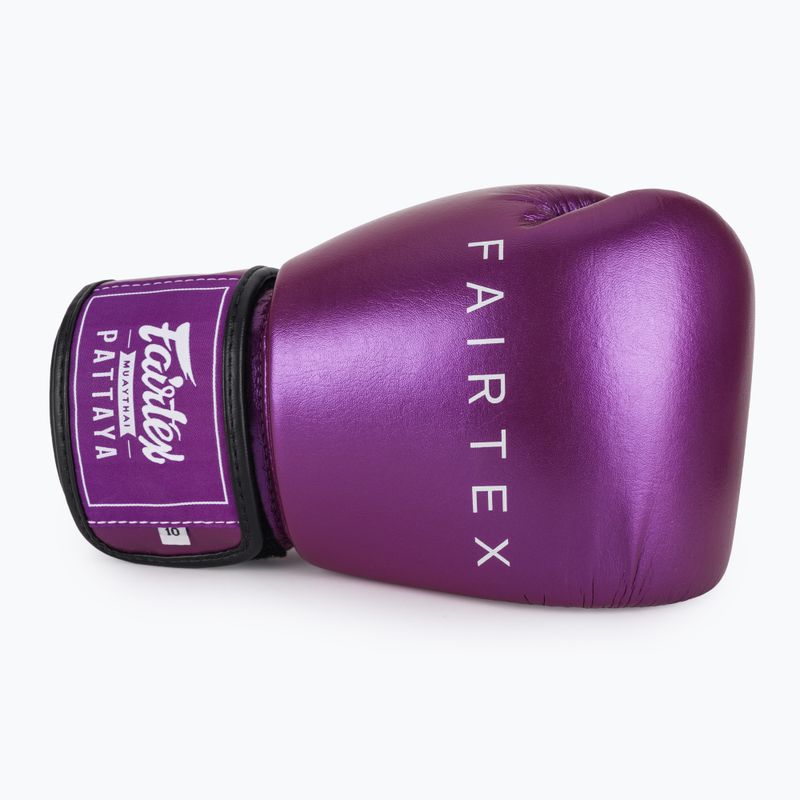 Boxkesztyű Fairtex Metallic Boxing purple 5