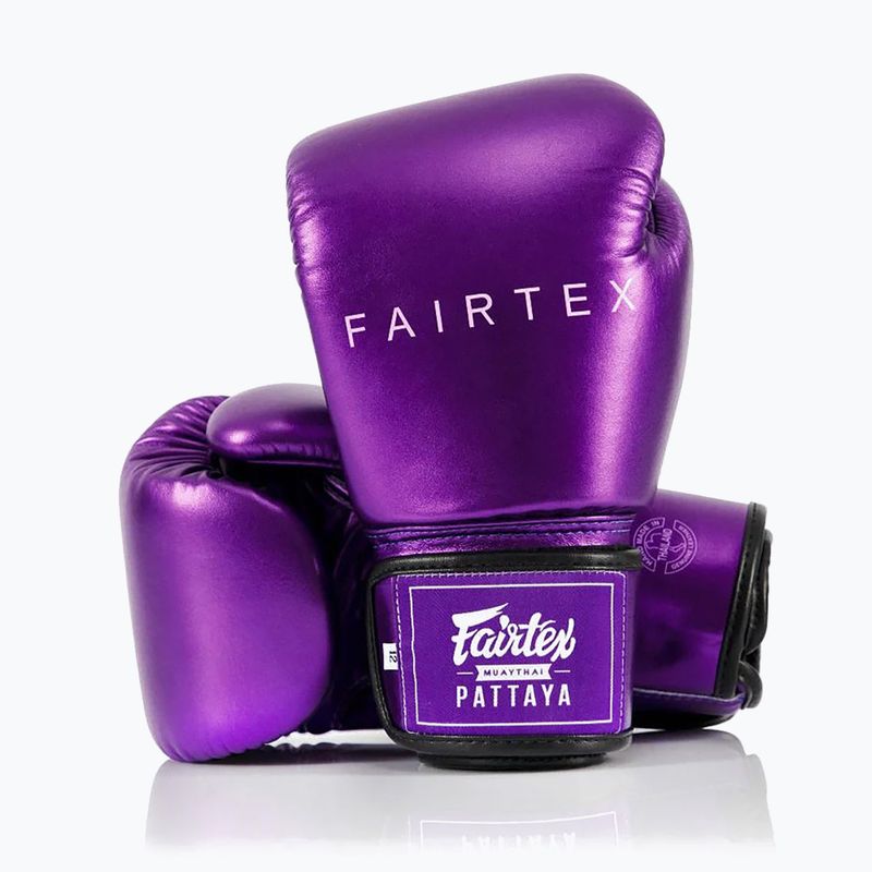 Boxkesztyű Fairtex Metallic Boxing purple 4