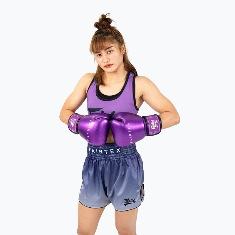 Boxkesztyű Fairtex Metallic Boxing purple 5
